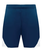 Augusta Sportswear Men's Step-Back Basketball Shorts - Navy/ White