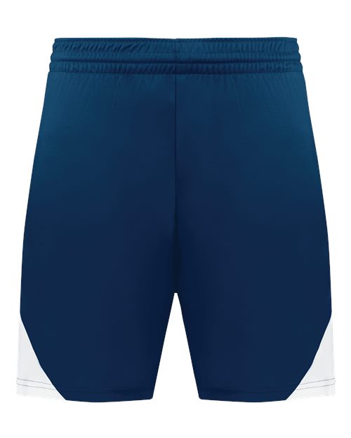Augusta Sportswear Men's Step-Back Basketball Shorts - Navy/ White