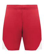 Augusta Sportswear Men's Step-Back Basketball Shorts - Red/ White