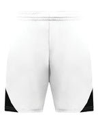 Augusta Sportswear Men's Step-Back Basketball Shorts - White/ Black