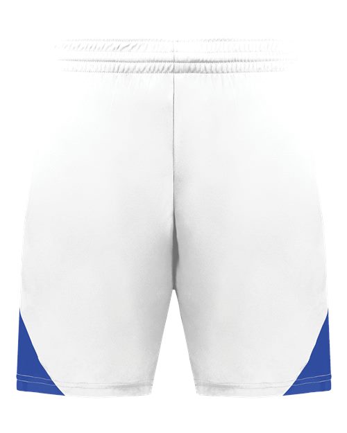 Augusta Sportswear Men's Step-Back Basketball Shorts - White/ Royal