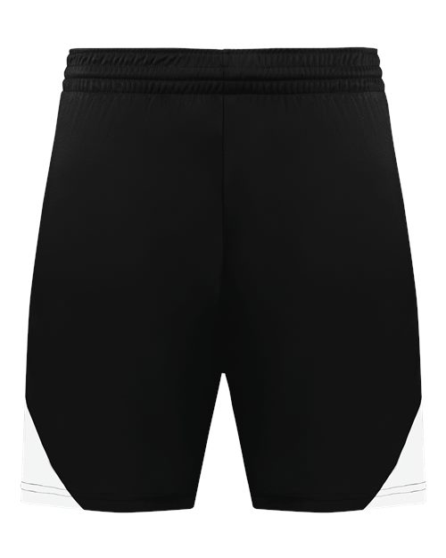 Augusta Sportswear Youth Step-Back Basketball Shorts - Black/ White