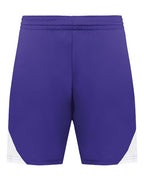 Augusta Sportswear Youth Step-Back Basketball Shorts - Purple/ White