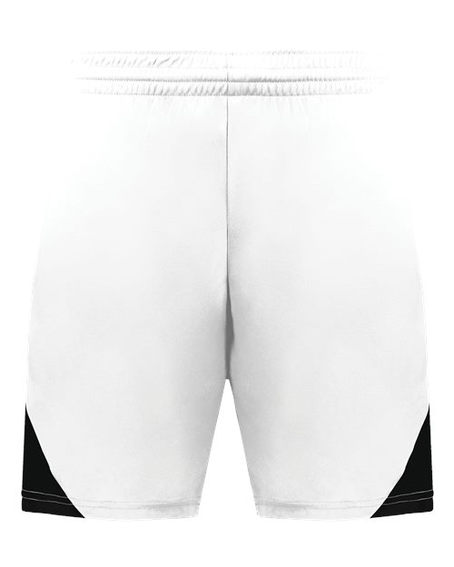 Augusta Sportswear Youth Step-Back Basketball Shorts - White/ Black