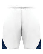 Augusta Sportswear Youth Step-Back Basketball Shorts - White/ Navy