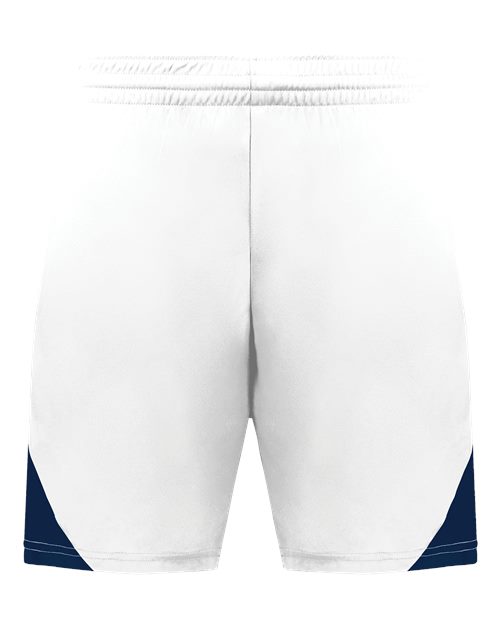 Augusta Sportswear Youth Step-Back Basketball Shorts - White/ Navy