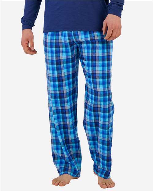Boxercraft Men's Harley Flannel Pants (Part 1 of 5) - Blue Harmony Plaid