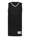 Alleson Athletic Men's Retro Basketball Jersey - Black/ Black/ White