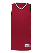 Alleson Athletic Men's Retro Basketball Jersey - Red/ Black/ White