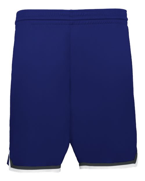 Alleson Athletic Men's Retro Basketball Shorts - Navy/ Graphite/ White