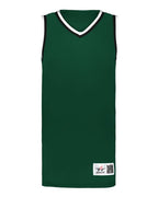 Alleson Athletic Youth Retro Basketball Jersey - Forest/ Black/ White