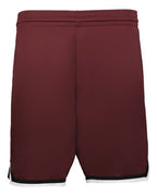 Alleson Athletic Youth Retro Basketball Shorts - Maroon/ Black/ White