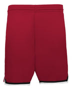 Alleson Athletic Youth Retro Basketball Shorts - Red/ Black/ White