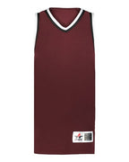Alleson Athletic Women's Retro Basketball Jersey - Maroon/ Black/ White