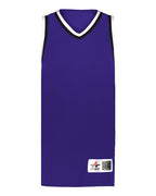 Alleson Athletic Women's Retro Basketball Jersey - Purple/ Black/ White