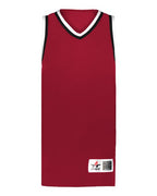 Alleson Athletic Women's Retro Basketball Jersey - Red/ Black/ White