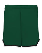 Alleson Athletic Women's Retro Basketball Shorts - Forest/ Black/ White