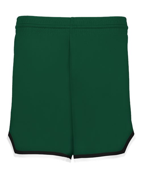 Alleson Athletic Women's Retro Basketball Shorts - Forest/ Black/ White