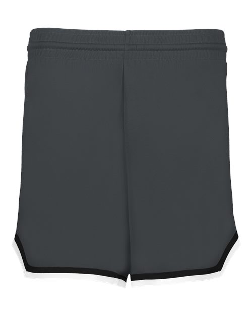 Alleson Athletic Women's Retro Basketball Shorts - Graphite/ Black/ White