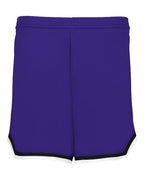 Alleson Athletic Women's Retro Basketball Shorts - Purple/ Black/ White