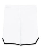 Alleson Athletic Women's Retro Basketball Shorts - White/ Black/ White
