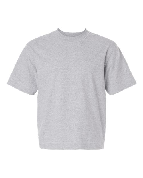 American Apparel Unisex Heavyweight Cotton Boxy Tee - Heather Grey
