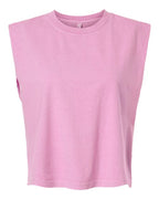 American Apparel Women's Heavyweight Cotton Garment-Dyed Muscle Tee - Faded Powder Pink