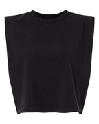 American Apparel Women's Heavyweight Cotton Garment-Dyed Muscle Tee - True Black