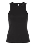 American Apparel Women's Baby Rib Fitted Tank - Black