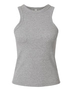American Apparel Women's Baby Rib Fitted Tank - Heather Grey