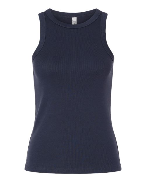 American Apparel Women's Baby Rib Fitted Tank - Navy
