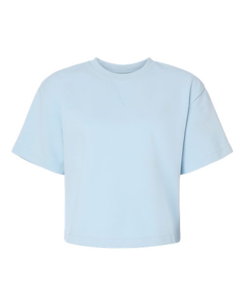 American Apparel Women's French Terry Mid-Length Boxy Top - Powder Blue