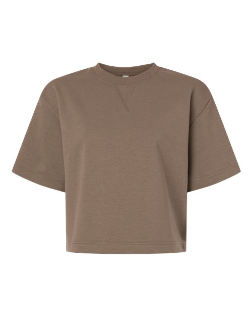 American Apparel Women's French Terry Mid-Length Boxy Top - Savana