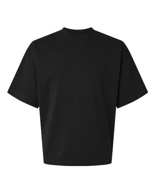 American Apparel Unisex French Terry Oversized Boxy Top - Black
