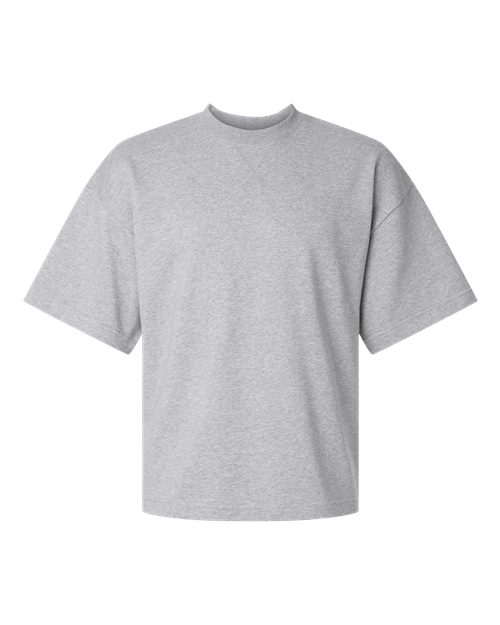 American Apparel Unisex French Terry Oversized Boxy Top - Heather Grey