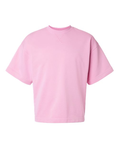 American Apparel Unisex French Terry Oversized Boxy Top - Powder Pink