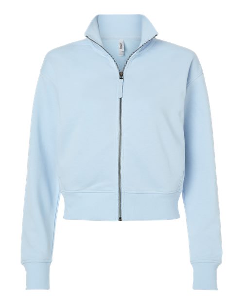 American Apparel Women's French Terry Full-Zip Jacket - Powder Blue