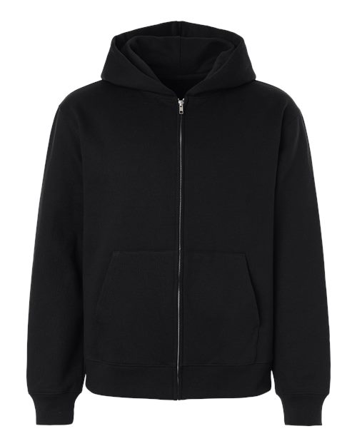 BELLA + CANVAS Unisex 10 oz Full-Zip Hoodie Sweatshirt - Black