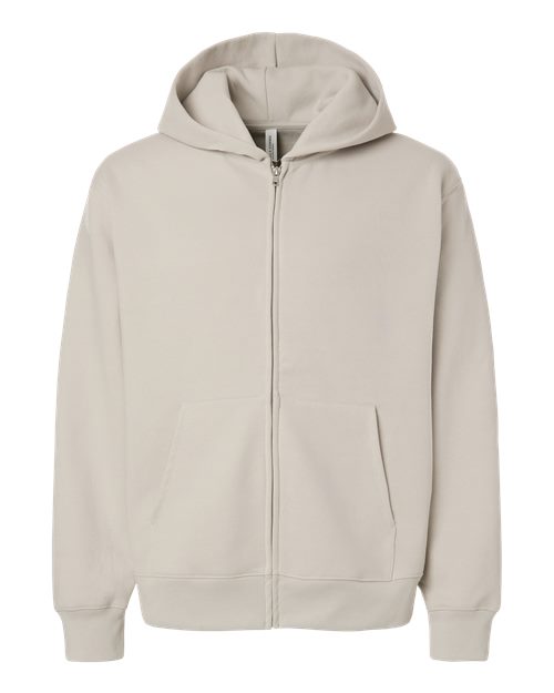 BELLA + CANVAS Unisex 10 oz Full-Zip Hoodie Sweatshirt - Dust