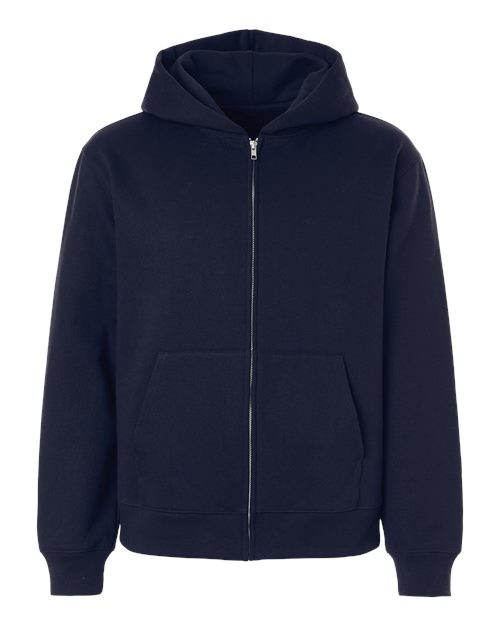 BELLA + CANVAS Unisex 10 oz Full-Zip Hoodie Sweatshirt - Navy
