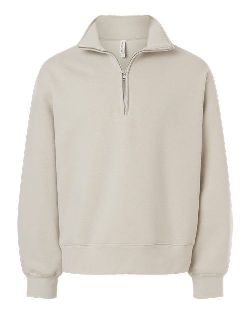 BELLA + CANVAS Unisex 10 oz Quarter-Zip Pullover Sweatshirt - Dust