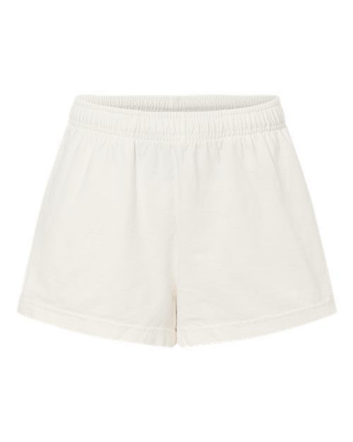 BELLA + CANVAS Women's Garment-Dyed Shorts - Vintage White