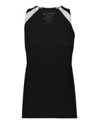 Augusta Sportswear Women's Overspeed Track Jersey - Black/ White