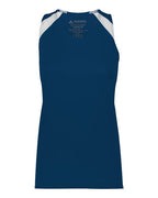Augusta Sportswear Women's Overspeed Track Jersey - Navy/ White