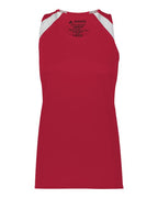 Augusta Sportswear Women's Overspeed Track Jersey - Scarlet/ White