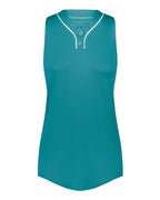 Augusta Sportswear Women's Cutter Jersey - Teal/ White