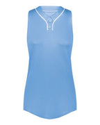 Augusta Sportswear Girls' Cutter Jersey - Columbia Blue/ White
