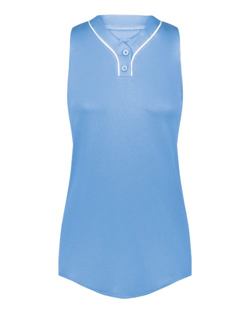 Augusta Sportswear Girls' Cutter Jersey - Columbia Blue/ White