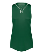 Augusta Sportswear Girls' Cutter Jersey - Dark Green/ White