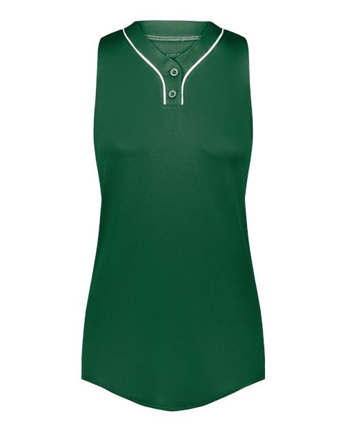 Augusta Sportswear Girls' Cutter Jersey - Dark Green/ White